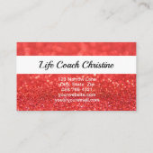 プロフェッショナルコーフェイクルグリッターカスタム写真QR 名刺 (裏面)