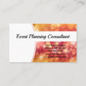 プロフェッショナルコーラル《写真》ぼけ味スパークルカスタムの写真 名刺 (裏面)