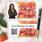 プロフェッショナルコーラル《写真》ぼけ味スパークルカスタムー写真QR 名刺