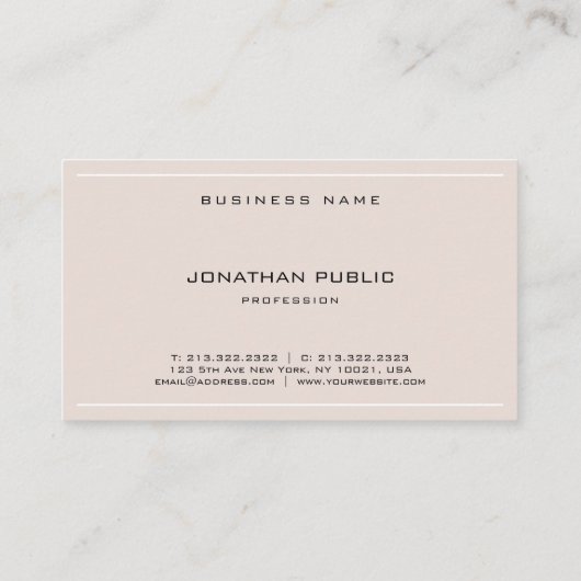 プロフェッショナルゴシックフォントカッコいい洗練シンプル 名刺 (裏面)