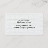 プロフェッショナルゴルフインストラクターゴルフスイングコーチ 名刺 (裏面)