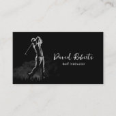 プロフェッショナルゴルフインストラクターゴルフスイングコーチ 名刺 (正面)