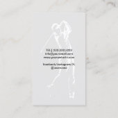 プロフェッショナルゴルフインストラクターモダン金ゴールド縁ど 名刺 (裏面)