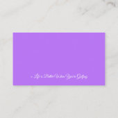 プロフェッショナルゴルフトレーナー |イニシャル名刺 名刺 (裏面)