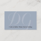 プロフェッショナルゴルフトレーナー |イニシャル 名刺 (裏面)