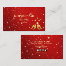 プロフェッショナルゴールデンバードハート赤シャイニー素朴