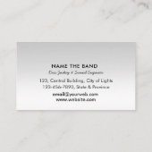 プロフェッショナルサウンドエンジニアミュージックDJオーディオコントロール 名刺 (裏面)