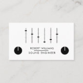 プロフェッショナルサウンドエンジニアミュージックDJオーディオコントロール 名刺 (正面)