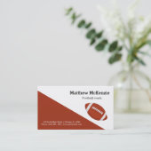 プロフェッショナルサッカーのコーチ選手 名刺 (スタンド正面)