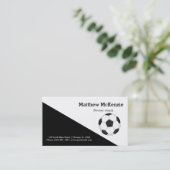 プロフェッショナルサッカーのコーチ選手 名刺 (スタンド正面)