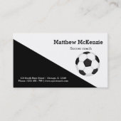 プロフェッショナルサッカーのコーチ選手 名刺 (正面)