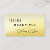 プロフェッショナルサニーライト金ゴールドQRコード美しい 名刺 (正面)