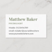 プロフェッショナルサマーストリーム写真Calm 名刺 (裏面)