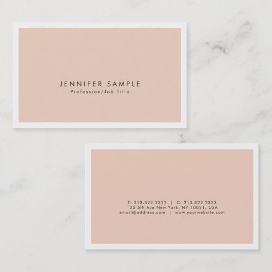 プロフェッショナルサロンエレガントモダンクリエイティブデザイン 名刺 (正面/裏面)