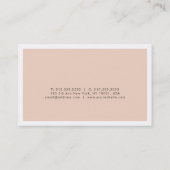 プロフェッショナルサロンエレガントモダンクリエイティブデザイン 名刺 (裏面)