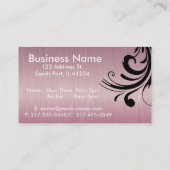 プロフェッショナルサロンスタイリストアポイントメントカード 予約カード (裏面)