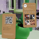 プロフェッショナルサロンタンブラウンベージュキュートインスタグラム 名刺