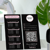 プロフェッショナルサロン メニュー 価格表 ピンクローズ ゴールド