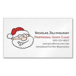 プロフェッショナルサンタクロースおもしろいインフォーマルマンガ マグネット名刺