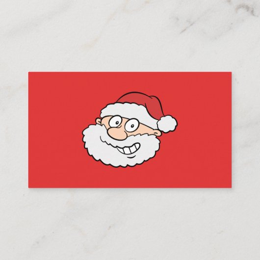 プロフェッショナルサンタクロースおもしろいインフォーマルマンガ 名刺 (裏面)
