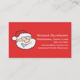 プロフェッショナルサンタクロースおもしろいインフォーマルマンガ 名刺