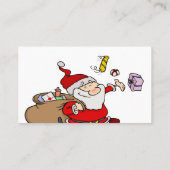 プロフェッショナルサンタクロースおもしろいインフォーマルマンガ 名刺 (裏面)