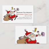 プロフェッショナルサンタクロースおもしろいインフォーマルマンガ 名刺 (正面/裏面)