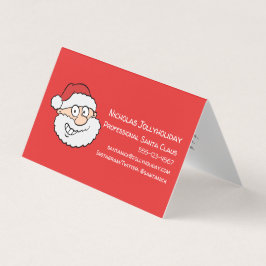 プロフェッショナルサンタクロースおもしろいインフォーマルマンガ 名刺