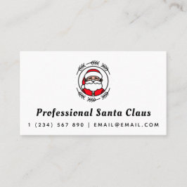 プロフェッショナルサンタクロースクリスマステーマクラシック 名刺
