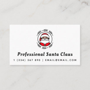 プロフェッショナルサンタクロースクリスマステーマクラシック 名刺
