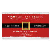 プロフェッショナルサンタクロースモダン マグネット名刺 (正面)