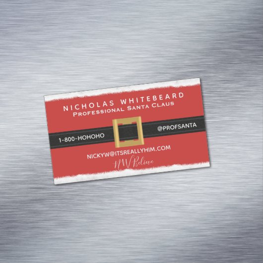 プロフェッショナルサンタクロースモダン マグネット名刺 (インサイチュ)