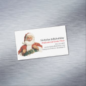 プロフェッショナルサンタクロースレトロヴィンテージ非公式 マグネット名刺 (インサイチュ)