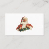 プロフェッショナルサンタクロースレトロヴィンテージ非公式 名刺 (裏面)