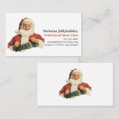 プロフェッショナルサンタクロースレトロヴィンテージ非公式 名刺 (正面/裏面)