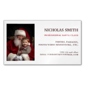 プロフェッショナルサンタクロース写真 マグネット名刺 (正面)