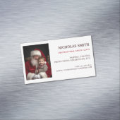 プロフェッショナルサンタクロース写真 マグネット名刺 (インサイチュ)