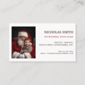 プロフェッショナルサンタクロース写真 名刺 (正面)