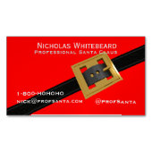 プロフェッショナルサンタクロース磁気 マグネット名刺 (正面)