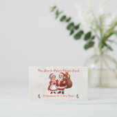 プロフェッショナルサンタビジネスカードビッグミスター&ミセスクロース 名刺 (スタンド正面)