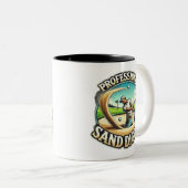 プロフェッショナルサンドディガー – ゴルフユーモア ツートーンマグカップ (正面右)