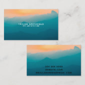 プロフェッショナルサンライズマウンテンビュービジネスカード 名刺 (正面/裏面)