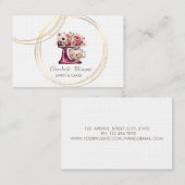 プロフェッショナルサークルフローラレッドケーキミキサー 名刺 (正面/裏面)