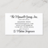 プロフェッショナルサービス名刺 名刺 (裏面)