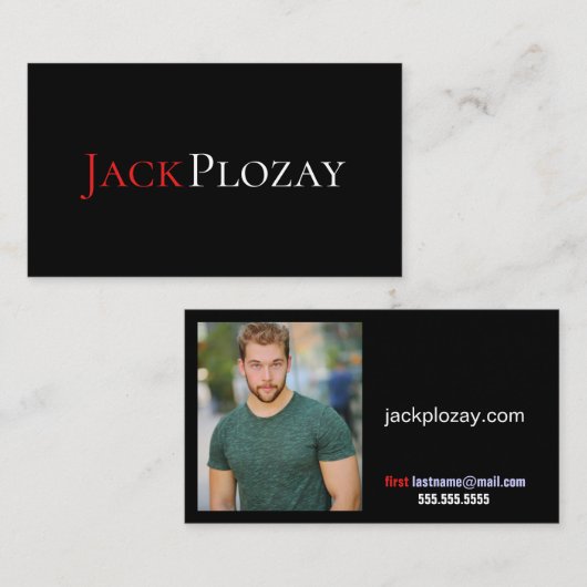 プロフェッショナルシアター&アーツモダン写真 名刺 (正面/裏面)