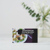 プロフェッショナルシェフのフードフォトケータリングレッスン 名刺 (スタンド正面)