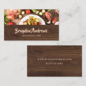 プロフェッショナルシェフウッドフードケータリング 名刺 (正面/裏面)