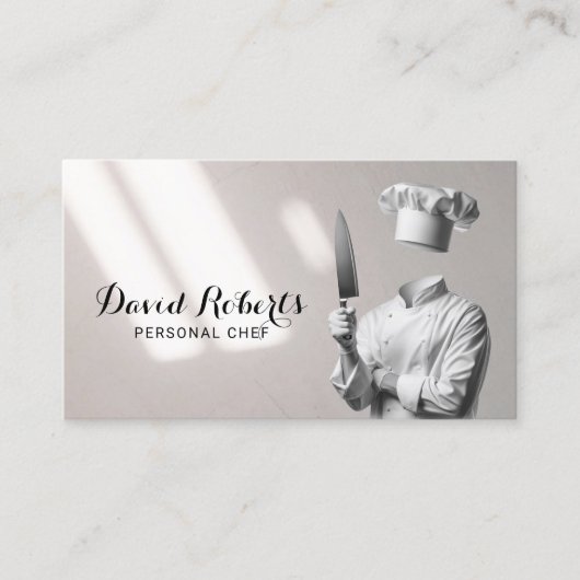 プロフェッショナルシェフクリエイティブ調理師ケータリング 名刺 (正面)