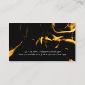 プロフェッショナルシェフナイフケータリング/レストラン/シェフ 名刺 (裏面)