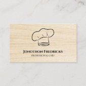 プロフェッショナルシェフハットウッドケータリング 名刺 (正面)